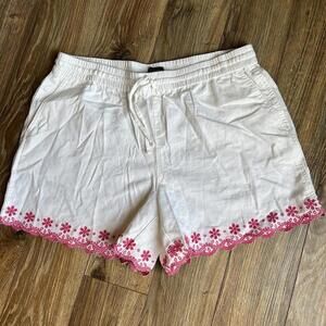 J.Crew NWT Embroidered Linen Short Size Medium
